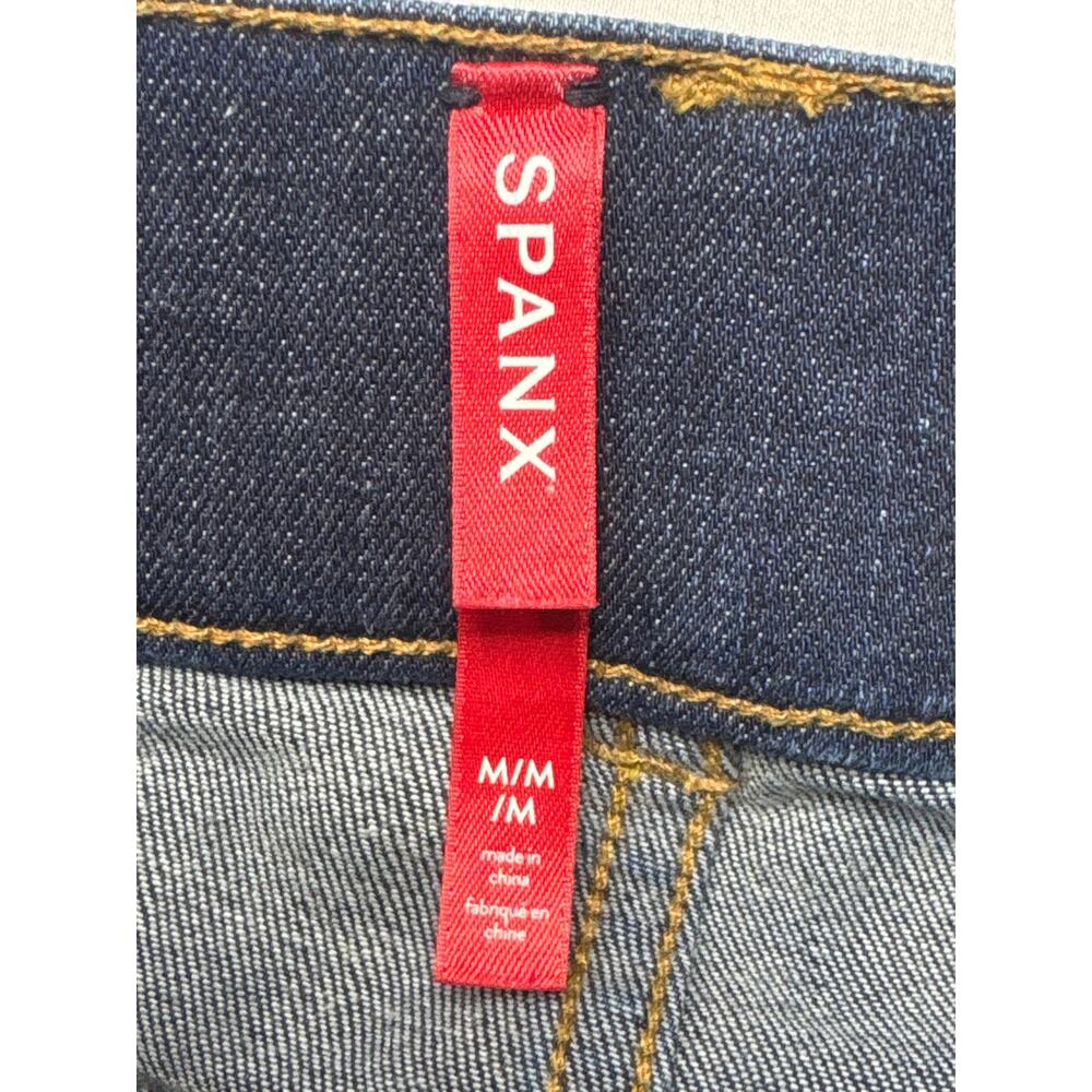 Spanx Women's Pull On Flare Stretch Blue Jeans - Size M (30x28.5) HEMMED - Picture 5 of 6